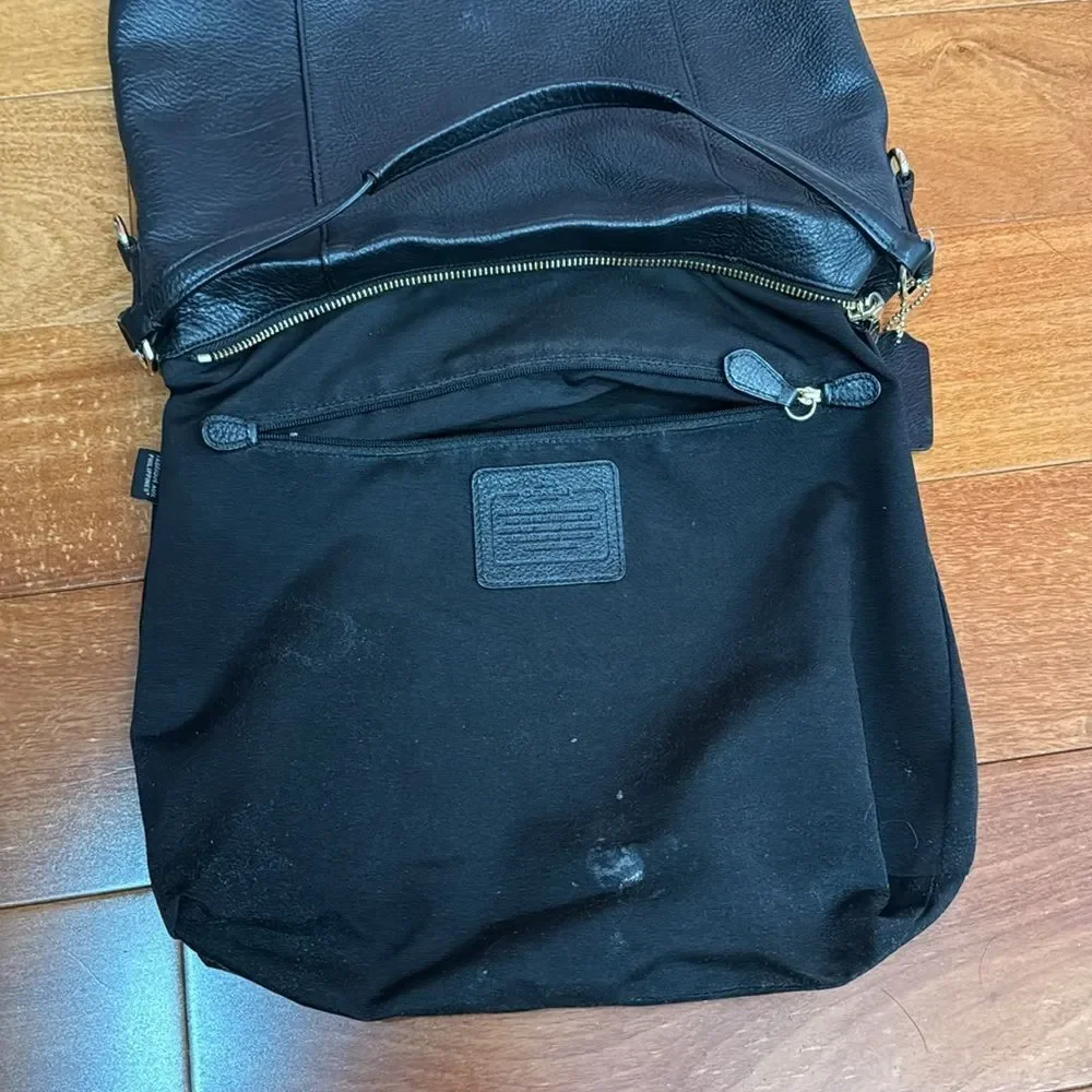 Coach Black Madison Isabelle Leather Hobo‎ Shoulder Bag